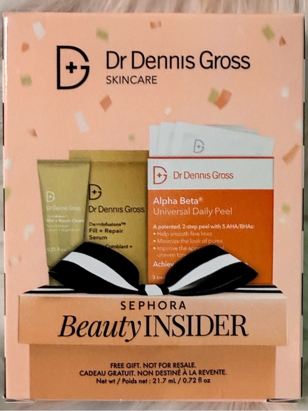 Sephora Dr. Dennis Gross Skincare Peach and Gold Peel Gift Set